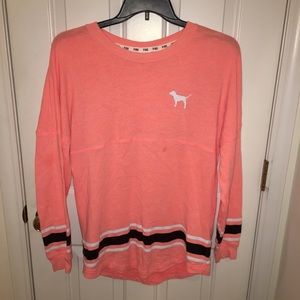 VS PINK Coral Long Sleeve Tunic Top Medium